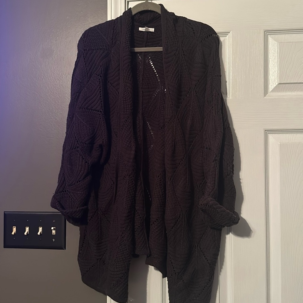 Maurice’s Dark Gray Cardigan Sweater Sz 3